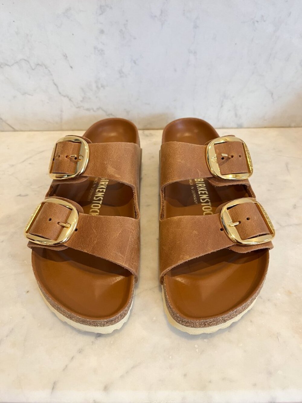 Birkenstock Arizona Big Buckle Sandals, Antique Cognac Leather, EU 38 - Picture 2 of 11